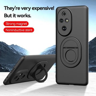 Для Honor 200 Pro100 Pro 90 80 автомобильный магнитный невидимый держатель подставка чехол для телефона для Huawei Honor Magic 6 Pro 5 матовый TPU противоударный чехол бампер
