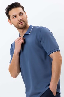 Поло короткий рукав Blue M SS25CR2-17-21851 (Erkaklar kiyimlari, Polo va futbolkalar)
