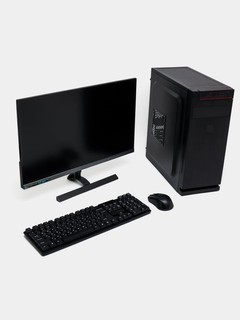 Персональный компьютер I CPU-i5 2400 l DDR3-8GB l SSD-256GB l VGA GT730 4GB l Монитор 27 I + в подарок (клавиатура+мышка+коврик+Wi-Fi адаптер)