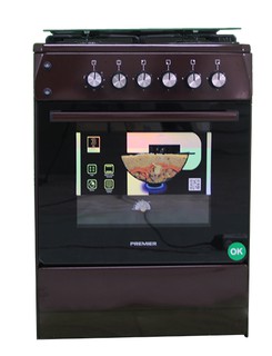 Газовая плита Premier PRM-G60-E31, коричневый