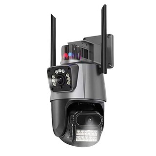2MP+2MP Wireless Monitor Camera Dual-Lens Wall Mount Smart WiFi Camera Waterproof Color Night