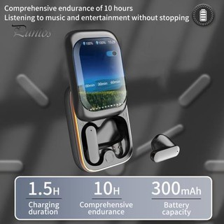Беспроводные наушники-вкладыши с поддержкой Bluetooth, низким уровнем задержки и шумоподавлением, интеллектуальные полноцветные сенсорные слайдеры-наушники