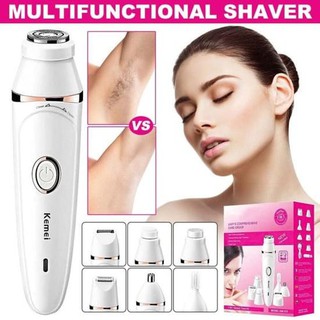 1 Set Cordless Rechargeable Face Epilator Kit 7-in-1 Smooth Painless Hair Removal Epilator for Women