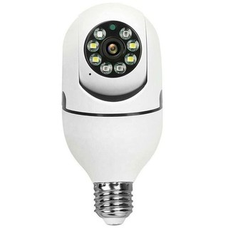 Wifi E27 Bulb Surveillance Camera Night Vision Full Color Automatic Human Tracking 4X Digital Zoom Video Security Monitor Cam