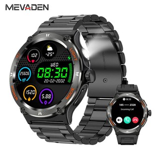 MELANDA 1,53-дюймовый Bluetooth-вызов Смарт-часы для мужчин Спортивный компас Фитнес-трекер Водонепроницаемый светодиодный светильник 500 мАч Смарт-часы для Android IOS KT76