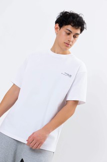Футболка короткий рукав White L SS25CR2-25-21664 (Мужская одежда, Поло и футболки для мужчин)
