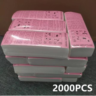 500/1000/2000PCS High Quality Nonwoven Body Cloth Hair Remove Wax Paper Rolls Hair Removal Epilator Wax Strip Paper 2#