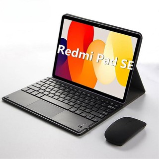 Кожаный чехол для клавиатуры для Xiaomi Pad 5 6 Pro Redmi Pad SE 11 дюймов 2023 10,6 Беспроводная Bluetooth-клавиатура и мышь Силиконовый противоударный защитный чехол