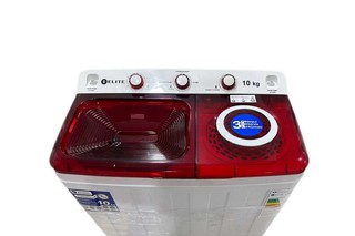 Стиральная машина полуавтомат 10кг ELITE WM-5128, бело-красный